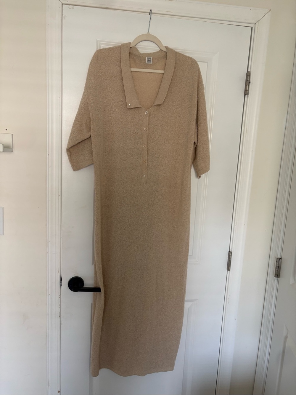 Toteme beige terry maxi dress XXS but runs full fits M